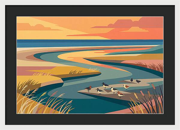 Tranquil Estuary At Twilight