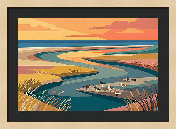 Tranquil Estuary At Twilight