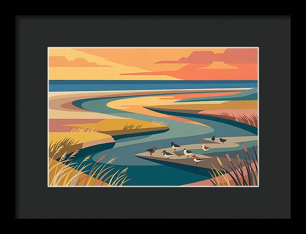 Tranquil Estuary At Twilight