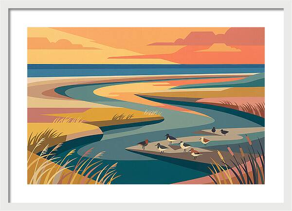 Tranquil Estuary At Twilight