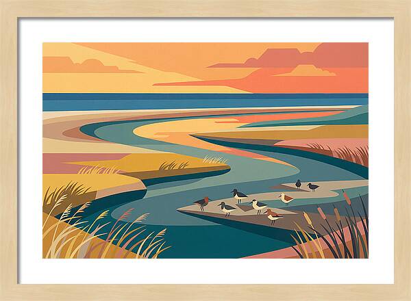 Tranquil Estuary At Twilight