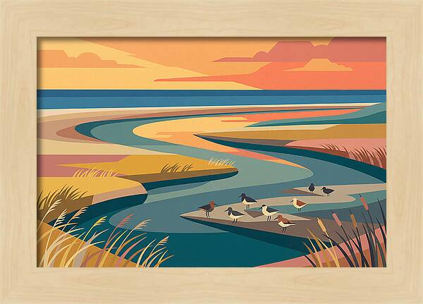 Tranquil Estuary At Twilight