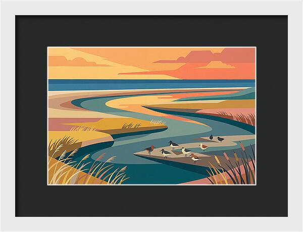 Tranquil Estuary At Twilight