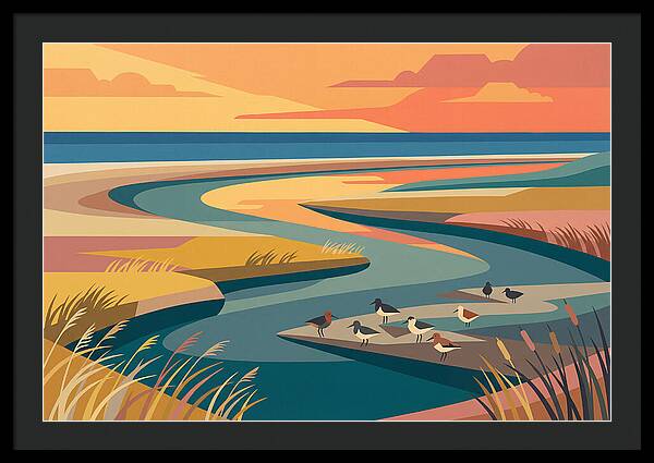 Tranquil Estuary At Twilight