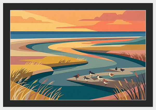 Tranquil Estuary At Twilight