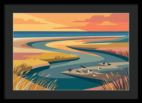 Tranquil Estuary At Twilight