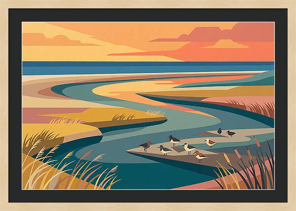 Tranquil Estuary At Twilight