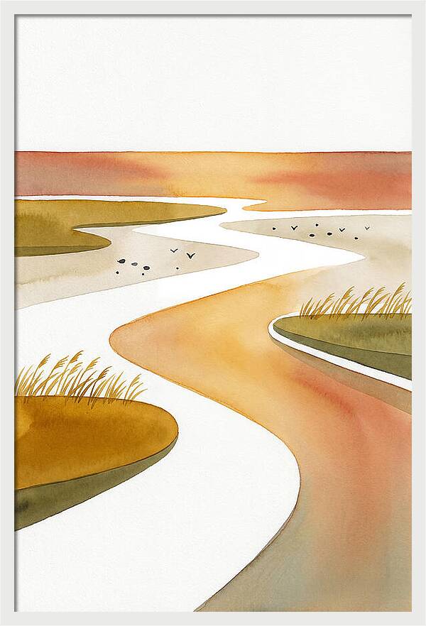 Tranquil Estuary Twilight