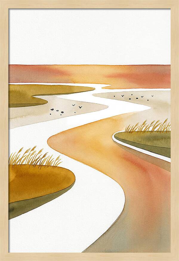 Tranquil Estuary Twilight