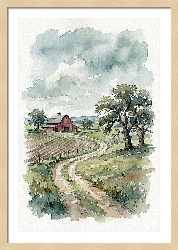 Tranquil Farm Scene
