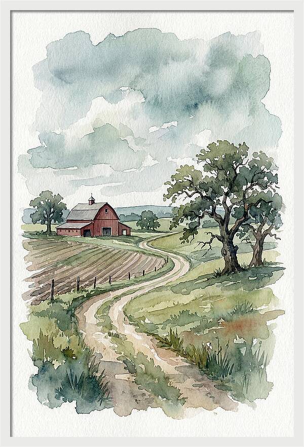 Tranquil Farm Scene