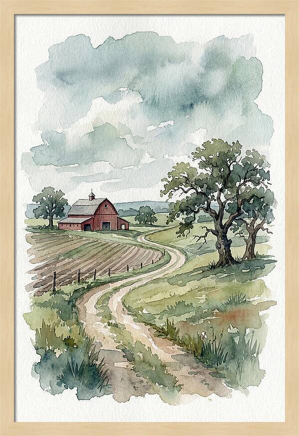 Tranquil Farm Scene