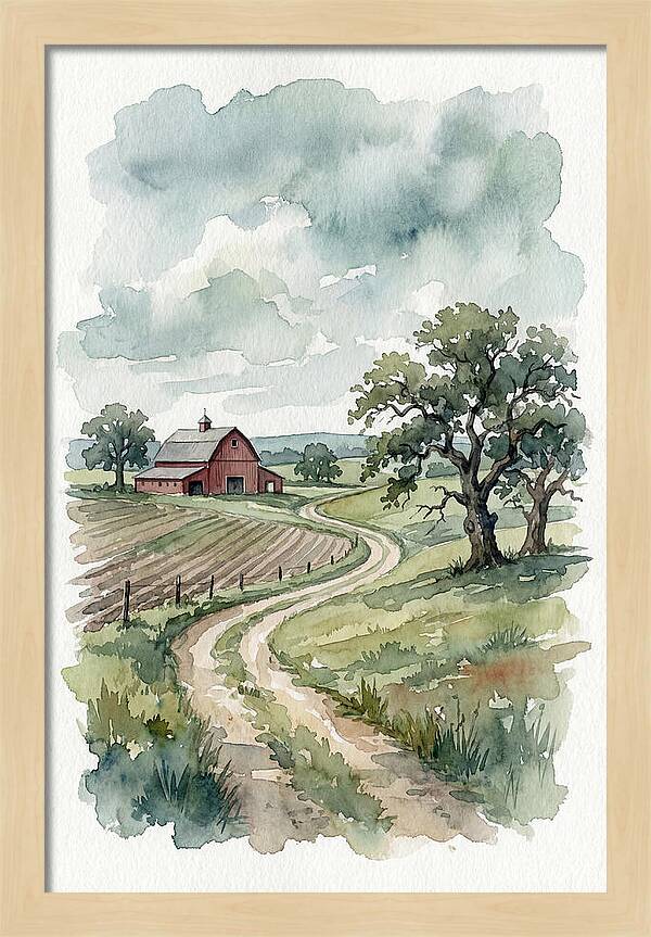 Tranquil Farm Scene