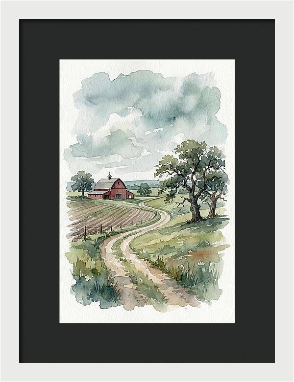 Tranquil Farm Scene