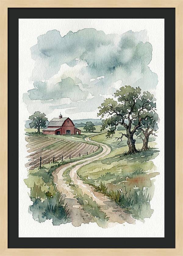 Tranquil Farm Scene