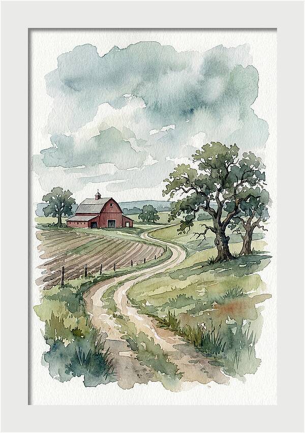 Tranquil Farm Scene