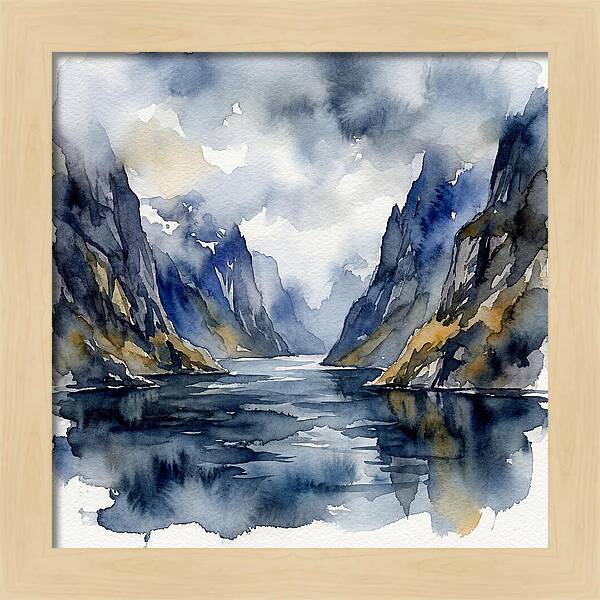Tranquil Fjord Reflections
