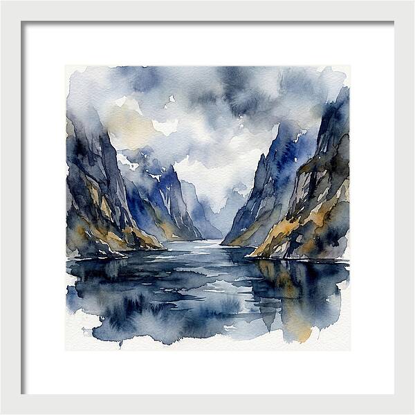 Tranquil Fjord Reflections