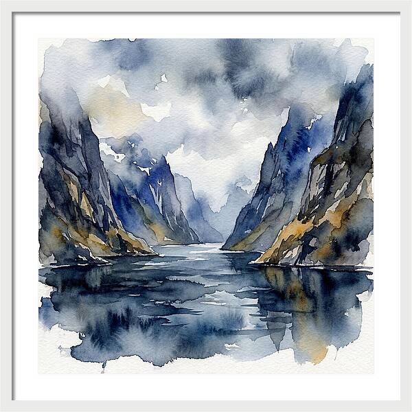 Tranquil Fjord Reflections