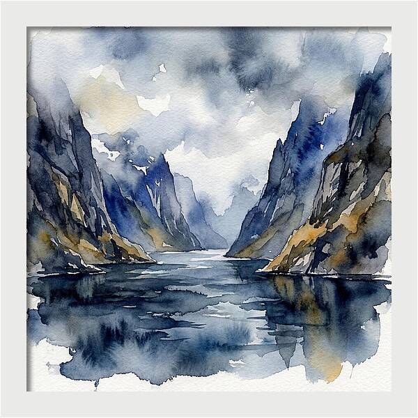 Tranquil Fjord Reflections