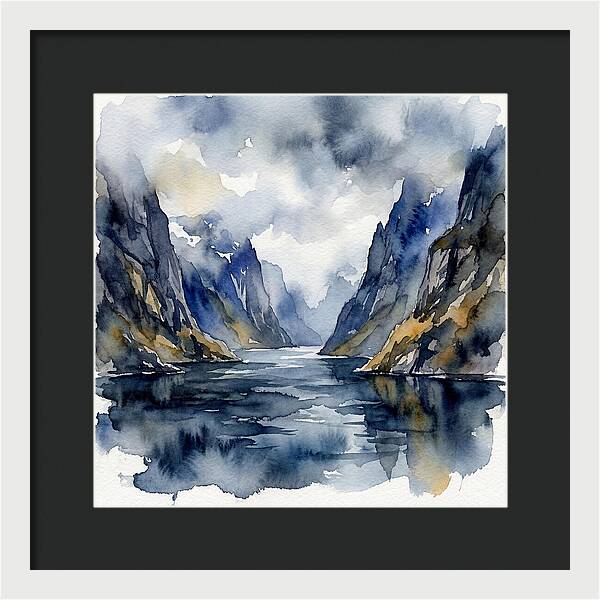 Tranquil Fjord Reflections