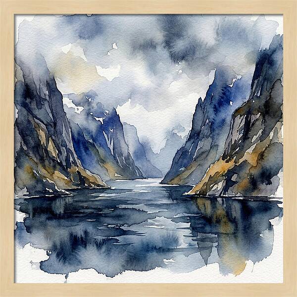 Tranquil Fjord Reflections