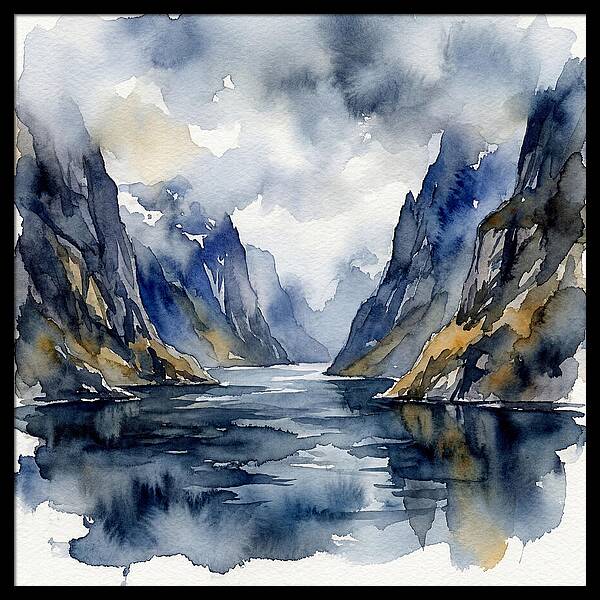 Tranquil Fjord Reflections