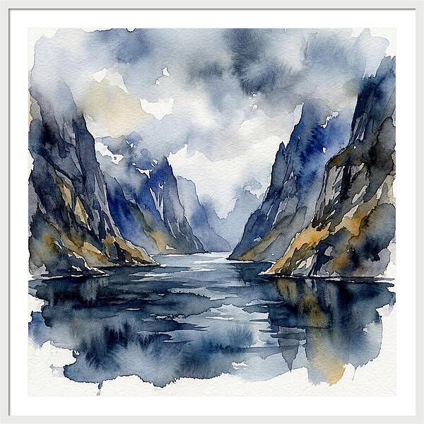 Tranquil Fjord Reflections