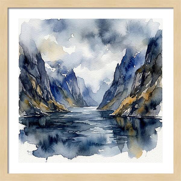 Tranquil Fjord Reflections