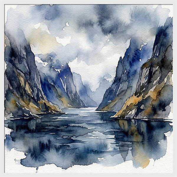 Tranquil Fjord Reflections