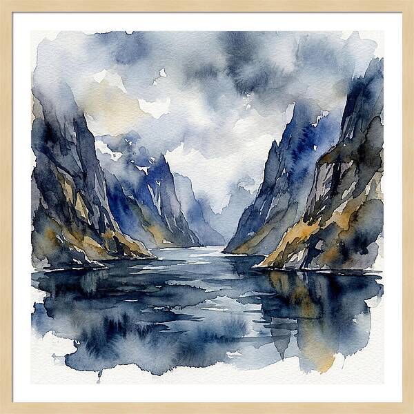 Tranquil Fjord Reflections