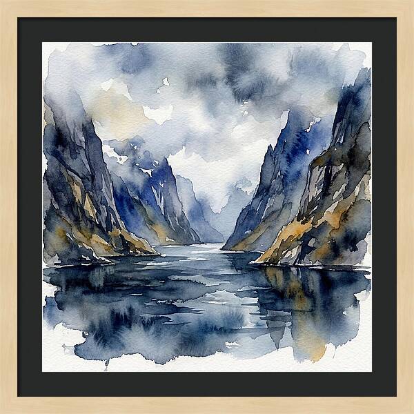 Tranquil Fjord Reflections