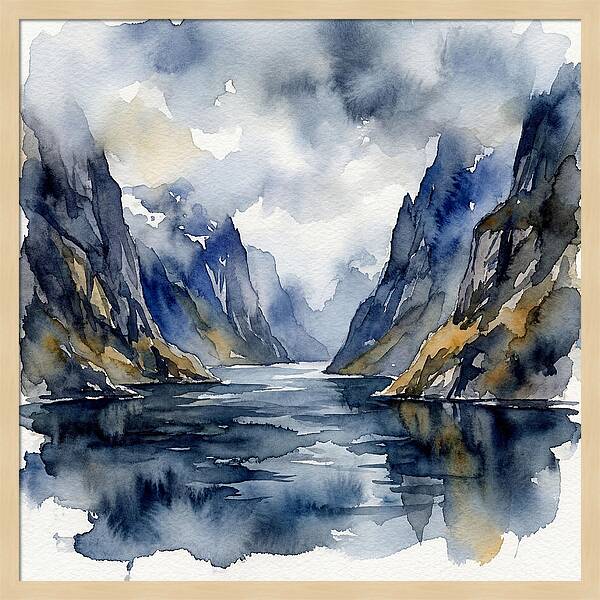 Tranquil Fjord Reflections
