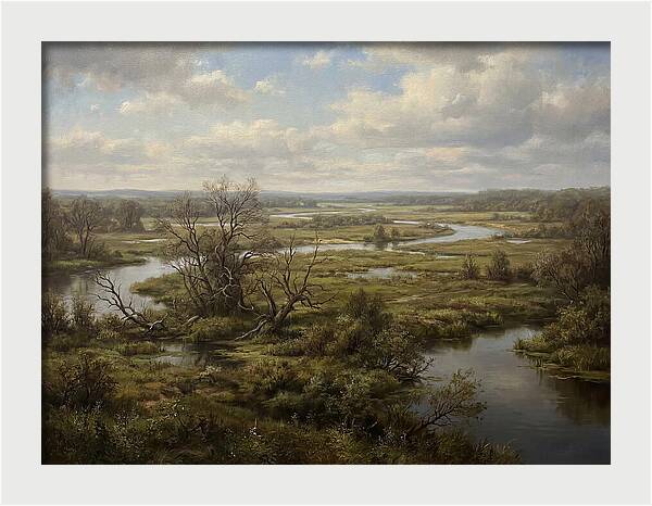 Tranquil Floodplain Reflections