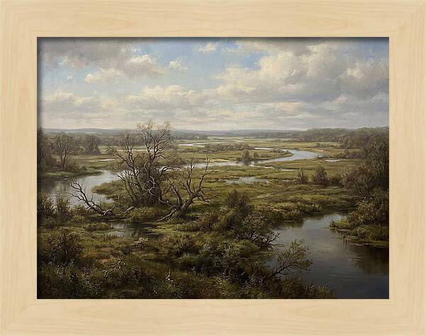 Tranquil Floodplain Reflections