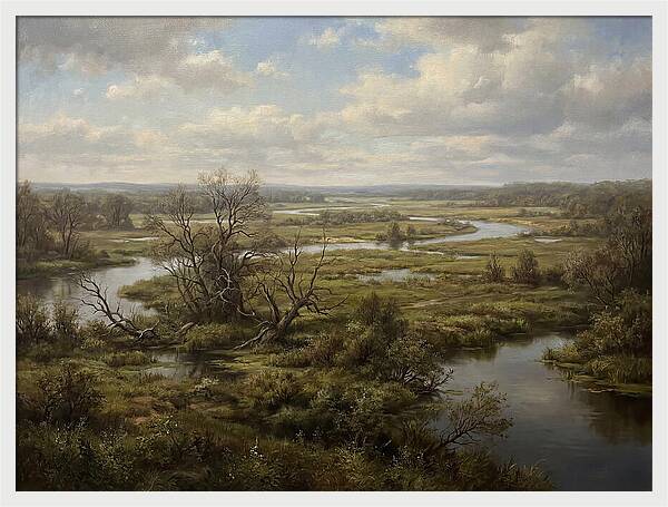Tranquil Floodplain Reflections