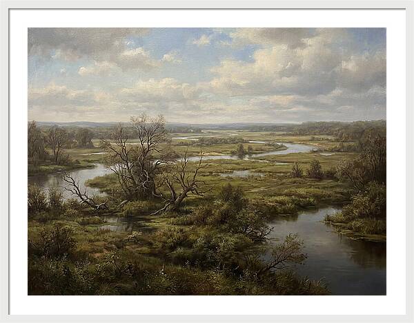 Tranquil Floodplain Reflections