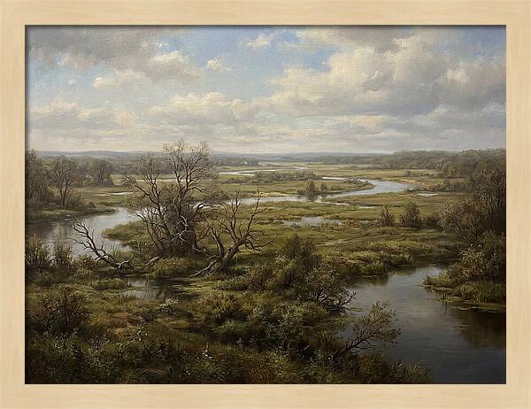 Tranquil Floodplain Reflections