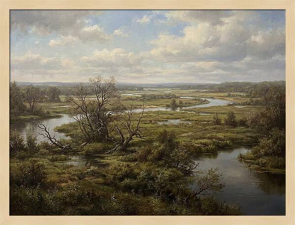 Tranquil Floodplain Reflections