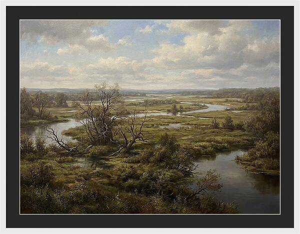 Tranquil Floodplain Reflections