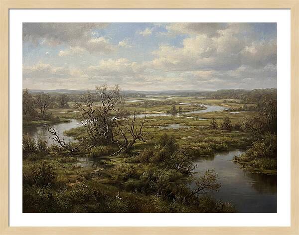 Tranquil Floodplain Reflections