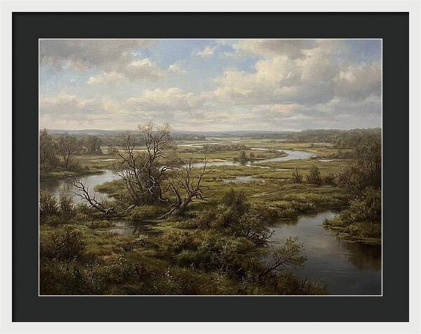 Tranquil Floodplain Reflections