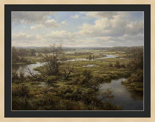 Tranquil Floodplain Reflections