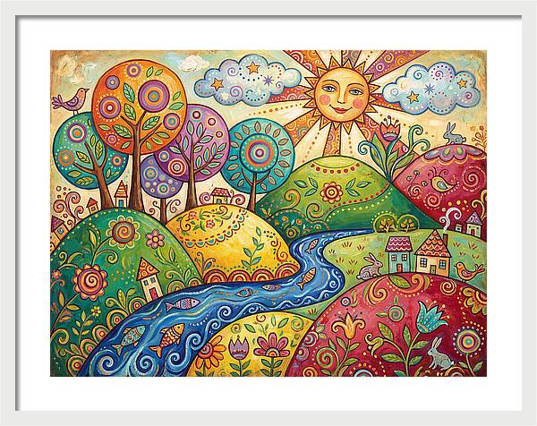Tranquil Folk Landscape