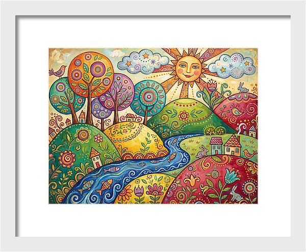 Tranquil Folk Landscape
