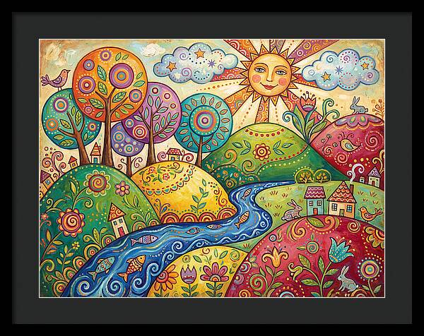 Tranquil Folk Landscape