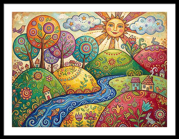Tranquil Folk Landscape