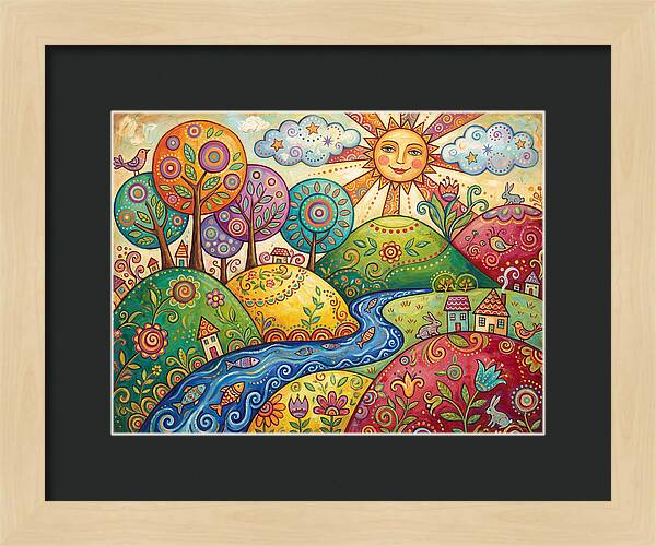 Tranquil Folk Landscape