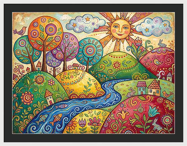 Tranquil Folk Landscape