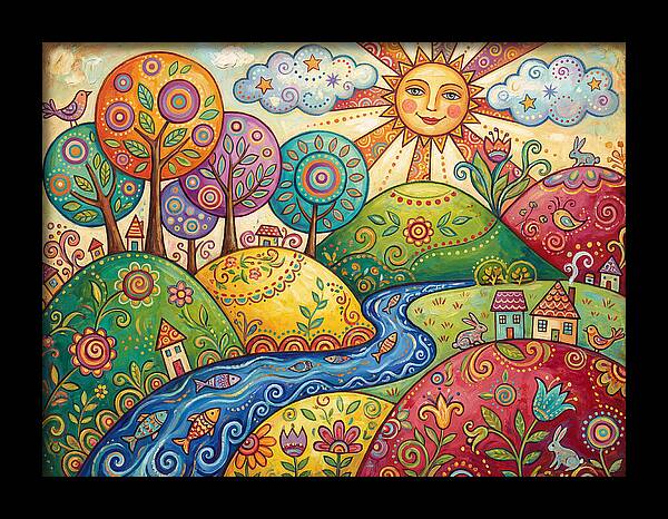 Tranquil Folk Landscape